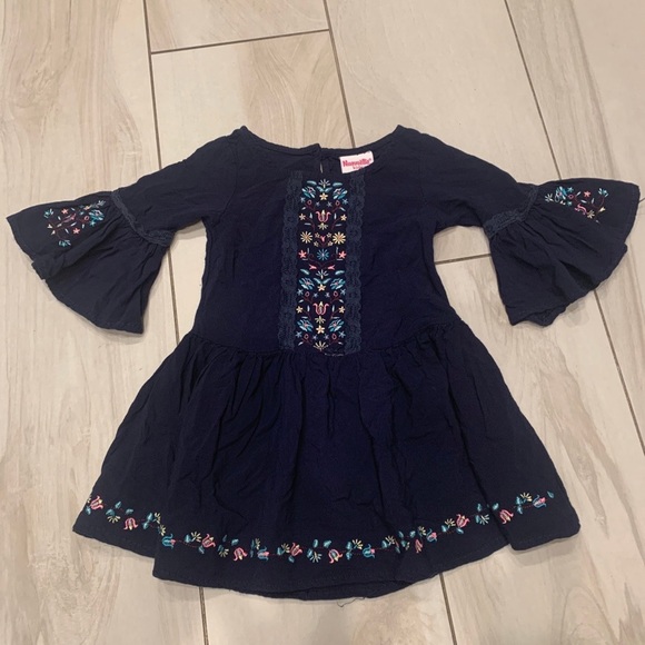 Nannette Kids dark blue tunic top toddler girl sz. 3T - Picture 1 of 5